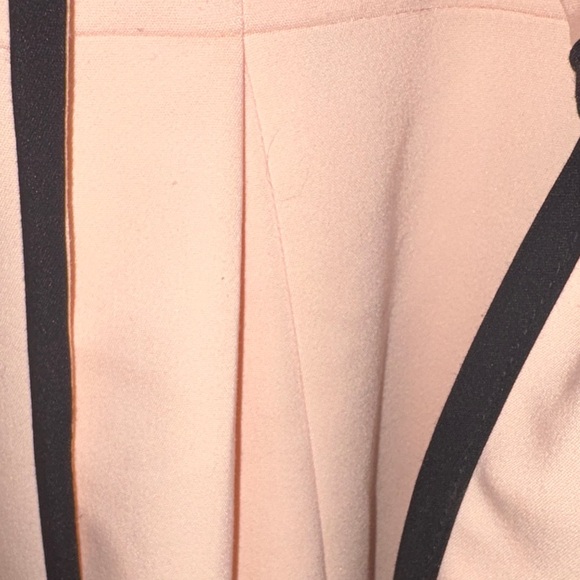 Elle Pink Double-Breasted Coat with Black Trim - Picture 12 of 17